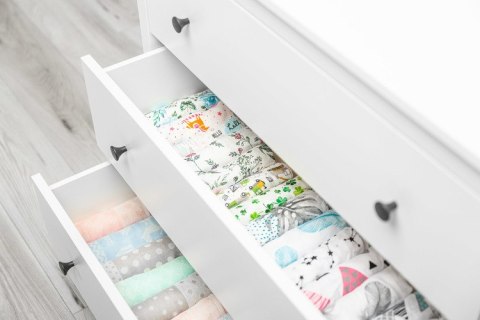 PIELUCHA MUŚLINOWA 70X80 CM SZARY GŁADKI