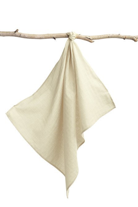 PIELUCHA MUŚLINOWA BEŻOWY GŁADKI 70 X 80