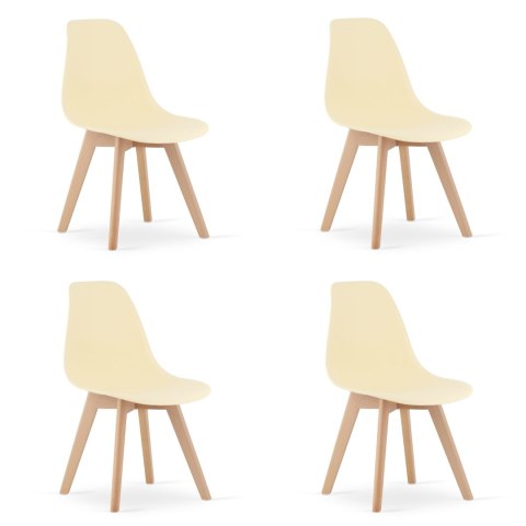 Krzesło KITO - kremowe x 4 Krzesło KITO - kremowe x 4