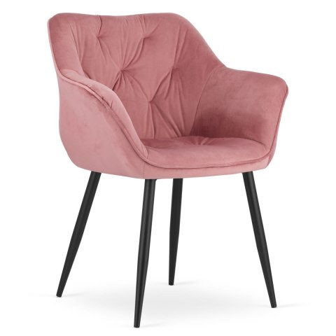Krzesło MADERA - róż aksamit x 1 Krzesło MADERA - róż aksamit x 1