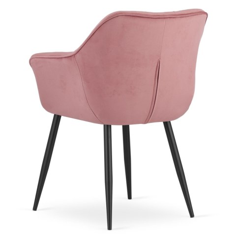 Krzesło MADERA - róż aksamit x 1 Krzesło MADERA - róż aksamit x 1