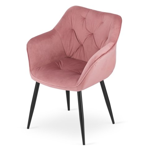 Krzesło MADERA - róż aksamit x 1 Krzesło MADERA - róż aksamit x 1