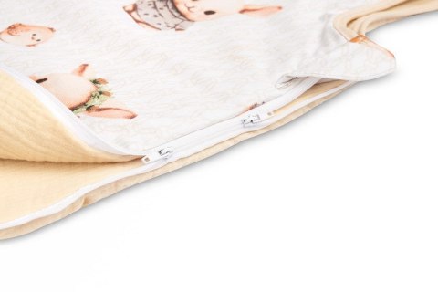 ŚPIWOREK DO SPANIA M 50x80 KRÓLICZKI BEŻOWE