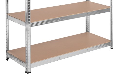 Regał stalowy magazynowy 200kg 5 poziomów 205x120x45 cm ocynkowany