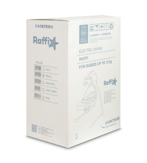 HUŚTAWKA ELEKTRYCZNA RAFFI BEIGE