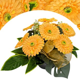 STROIK NA CMENTARZ KWIATY GERBERY NA GRÓB POMNIK WIOSENNY WZÓR