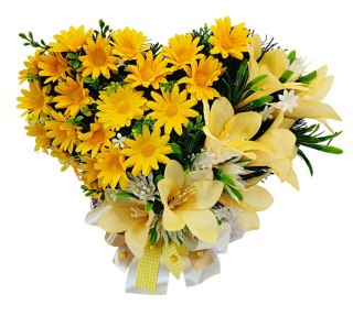 STROIK SERCE NA CMENTARZ GRÓB DEKORACJA ROCZNICA ŚMIERCI