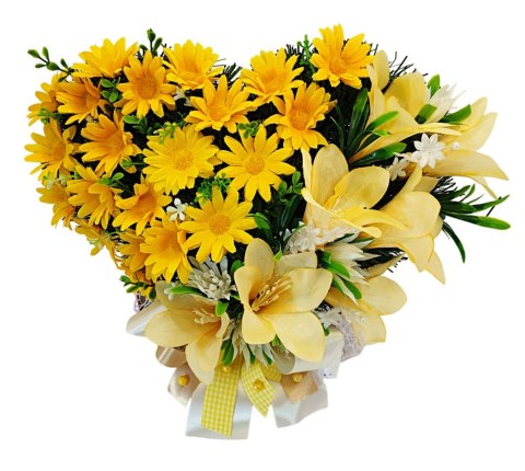 STROIK SERCE NA CMENTARZ GRÓB DEKORACJA ROCZNICA ŚMIERCI