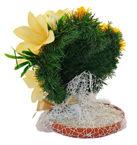 STROIK SERCE NA CMENTARZ GRÓB DEKORACJA ROCZNICA ŚMIERCI