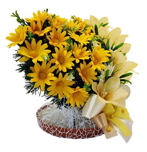 STROIK SERCE NA CMENTARZ GRÓB DEKORACJA ROCZNICA ŚMIERCI