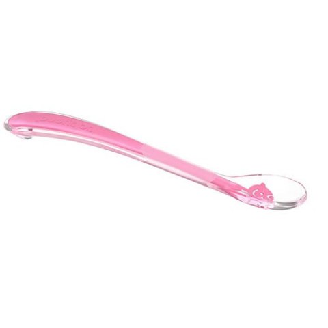 1460/02 ŁYŻECZKA SILIKONOWA BABY's SMILE RÓŻOWA