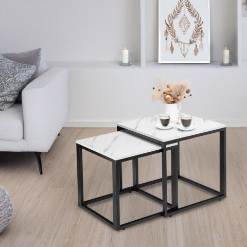 Stoliki kawowe PRAVEN BIAŁY MARMUR