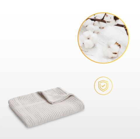 KOC AŻUROWY MOLI JASNY SZARY