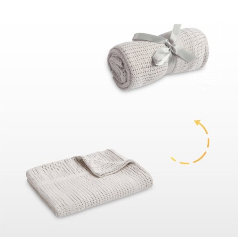 KOC AŻUROWY MOLI JASNY SZARY