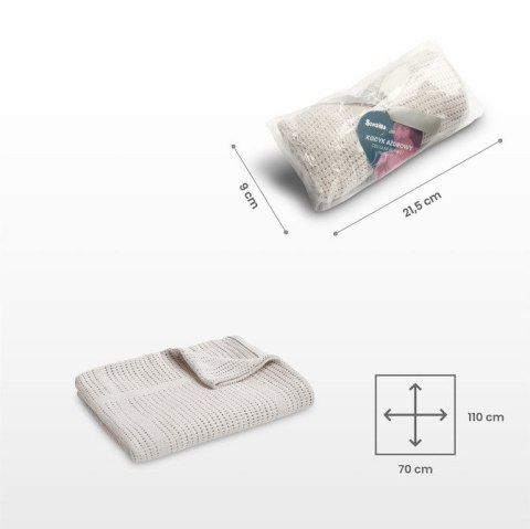 KOC AŻUROWY MOLI JASNY SZARY