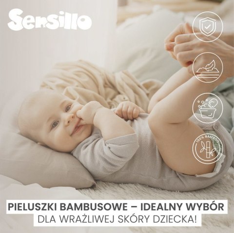 PIELUCHA BAMBUSOWA 3-pak JEŻYK BLUE 70X80