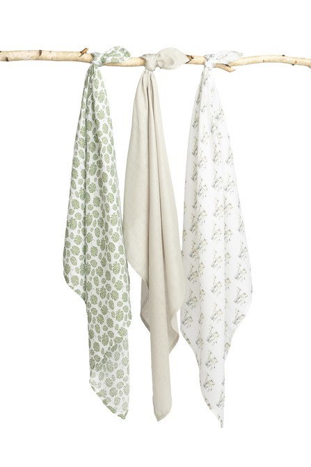 PIELUCHA BAMBUSOWA 3-pak SŁONIK GREY 70X80