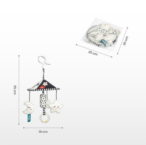 BLACK&WHITE KARUZELA DO WÓZKA GWIAZDKA