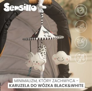 BLACK&WHITE KARUZELA DO WÓZKA LISEK