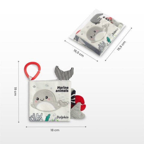 BLACK&WHITE KSIĄŻECZKA MATERIAŁOWA DELFIN