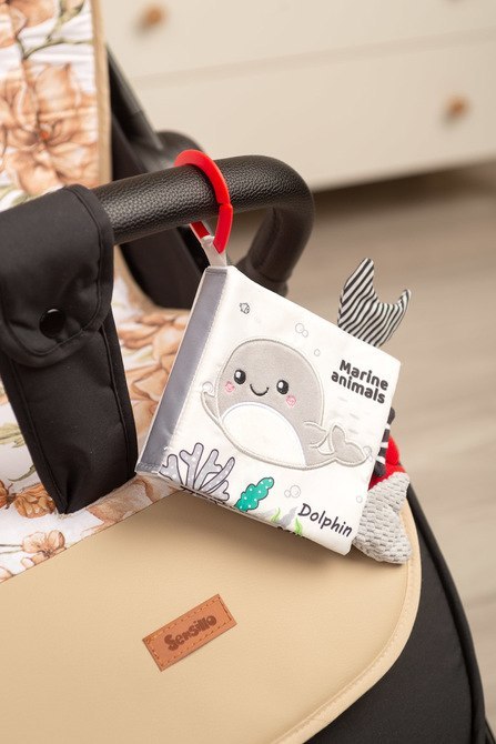 BLACK&WHITE KSIĄŻECZKA MATERIAŁOWA DELFIN