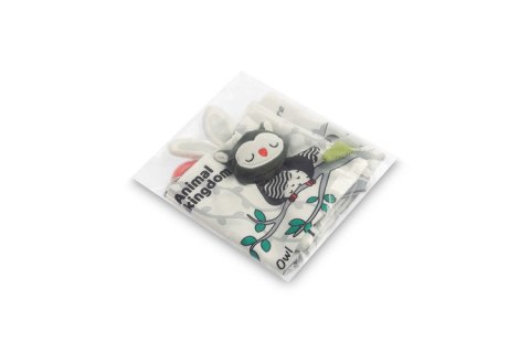 BLACK&WHITE KSIĄŻECZKA MATERIAŁOWA SOWA