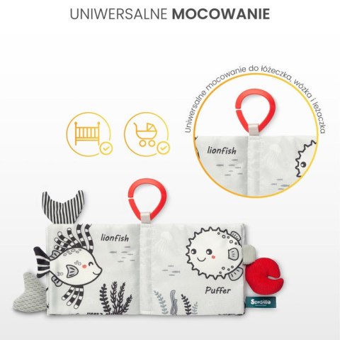 BLACK&WHITE KSIĄŻECZKA MATERIAŁOWA SOWA