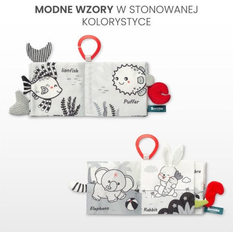 BLACK&WHITE KSIĄŻECZKA MATERIAŁOWA SOWA