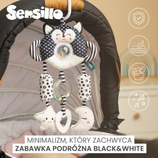 BLACK&WHITE ZABAWKA PODRÓŻNA KOTEK