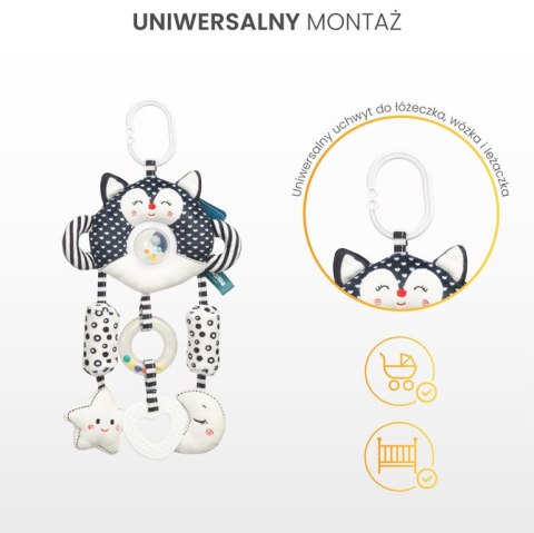 BLACK&WHITE ZABAWKA PODRÓŻNA SŁONIK