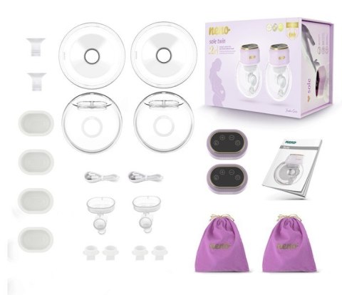 5534 SOLE TWIN LAKTATOR BEZPRZEWODOWY, MUSZLOWY, ELEKTRONICZNY