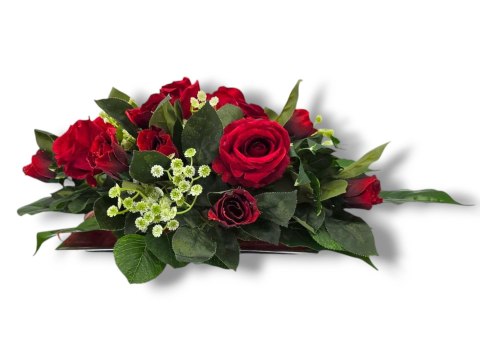 SZTUCZNE RÓŻE DEKORACJA DO WNĘTRZA DO SALONU POKOJU NA STÓŁ