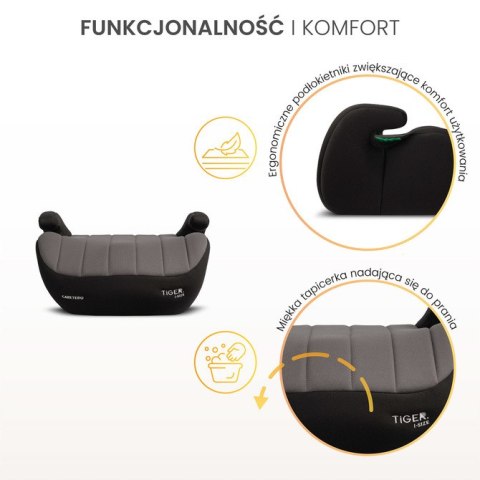 FOTELIK TIGER I-SIZE GREY (125-150)