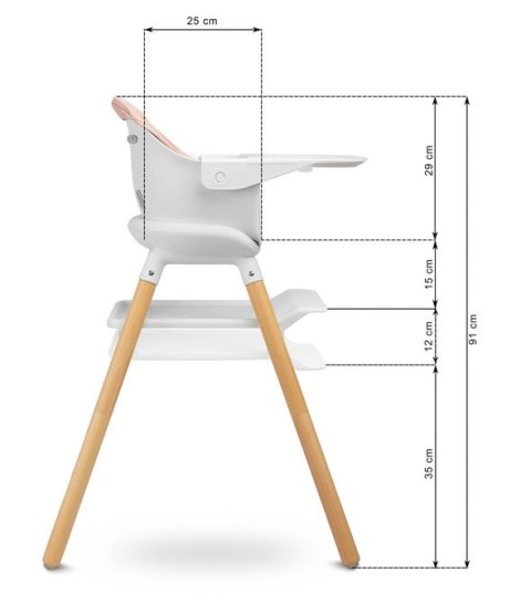 KRZESEŁKO DO KARMIENIA BRAVO MINT