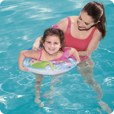 Koło plażowe do pływania Morskie Przygody dla dzieci Bestway 36113 delfin