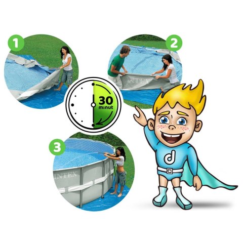 Basen ogrodowy stelażowy 305 x 76 cm 3w1 INTEX 26702