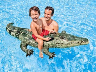 Aligator dmuchany do pływania 170 x 86 cm INTEX 57551