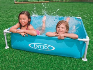 Basen stelażowy Mini dla dzieci turkusowy 122 x 122 x 30 cm INTEX 57173
