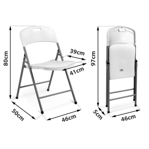 Krzesła ogrodowe składane Sofotel PL-404 zestaw 2 szt