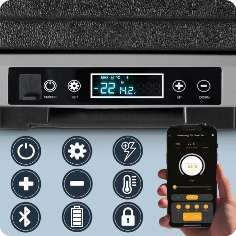 Lodówka kompresorowa turystyczna Icemax 402 Berdsen 40 litry - czarna