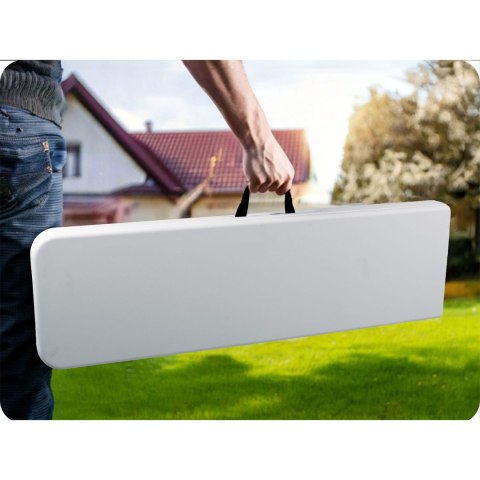 Ławka ogrodowa składana 180 cm Plonos biała