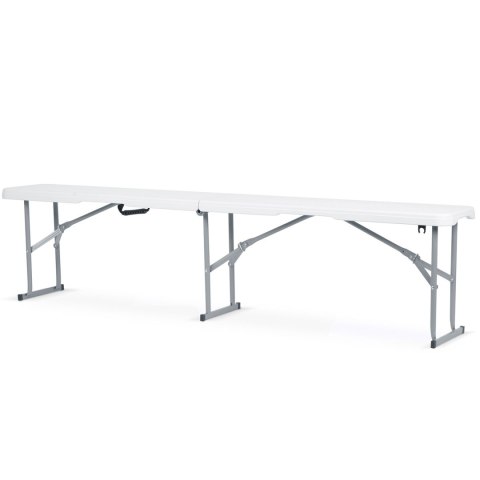 Ławka ogrodowa składana 180 cm Plonos biała