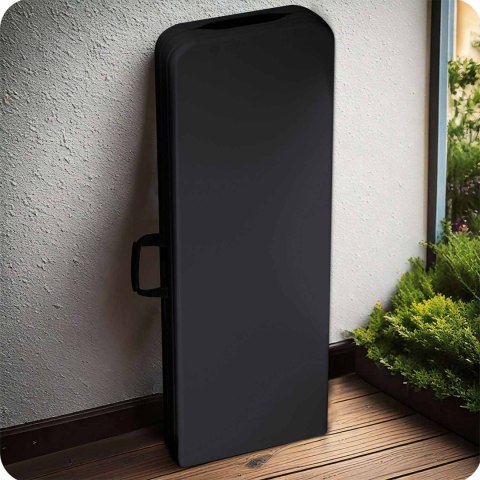 Ławka ogrodowa składana 180 cm Plonos czarna