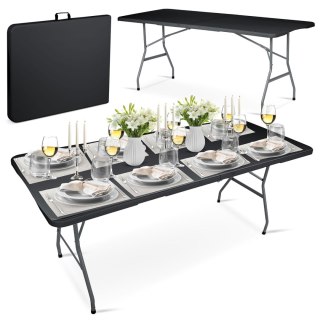 Stół ogrodowy składany 180 cm Plonos czarny