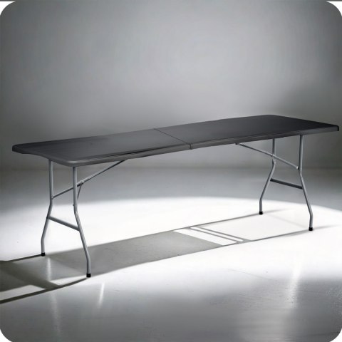 Stół ogrodowy składany 244 cm Plonos czarny