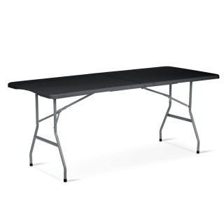 Zestaw ogrodowy składany ławka + 2 ławki 180 cm Plonos czarny