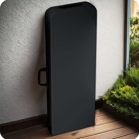 Zestaw ogrodowy składany ławka + 2 ławki 180 cm Plonos czarny