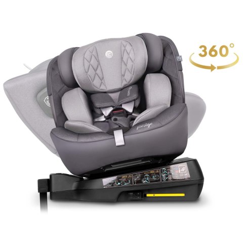Fotelik samochodowy Nukido Prestige Line szary 0-36 kg ISOFIX
