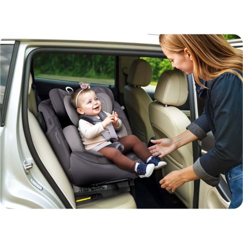 Fotelik samochodowy Nukido Prestige Line szary 0-36 kg ISOFIX