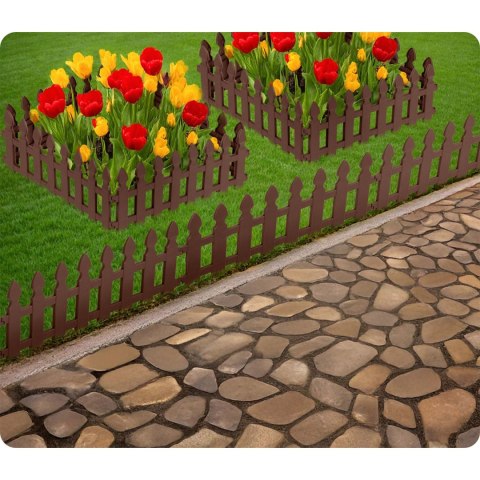 Obrzeże ogrodowe Plonos 240 cm PL-963 brązowe